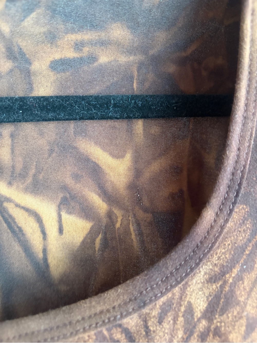 Y2K Brown Floral Embroidered Bell Sleeve Long Sleeve Top - Picture 14 of 14